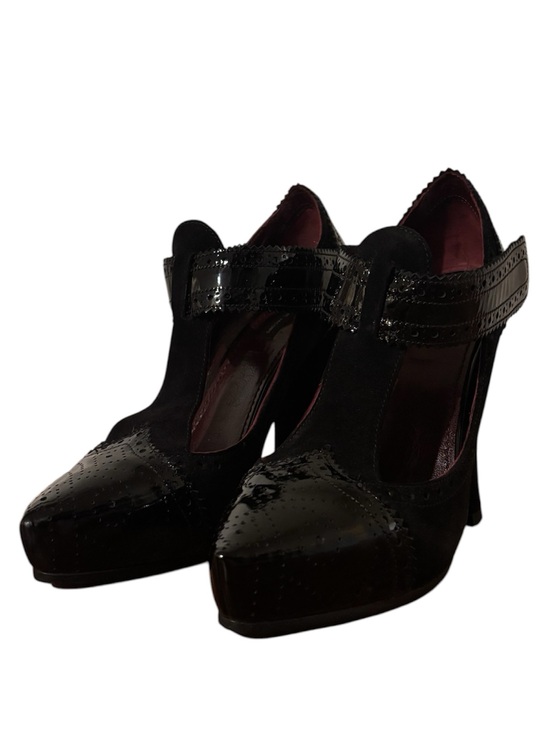 Marc Jacobs Shoes - MARC JACOBS Black Patent T-Strap Mary Jane Platform Heels
